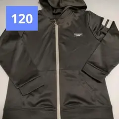 パーカー　長袖　ブラック　黒　上着　120