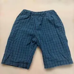 美品 ファミリアチェック リバーシブル パンツ 90 チェック デニム