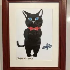 ハラミチヨさん 黒猫ちゃんの原画 - メルカリ