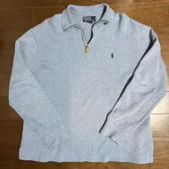 ポロ・ラルフ・ローレン ジップアップスウェット グレー