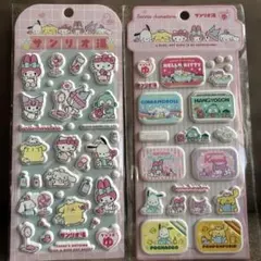 サンリオ湯♨️ぷくっと　ぷっくりマシュマロシールセット 2枚