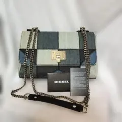 美品！DIESELデニムパッチワークショルダーバッグのサムネイル
