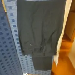 美品未使用黒 系ストライプ スラックス 三本セット