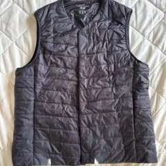 ユニクロ ベスト 黒 L WARM PADDED パフテックベスト ヒートテック