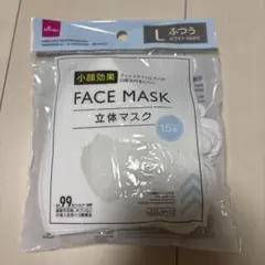 DAISO 立体マスク Lサイズ ホワイト 15枚入のサムネイル