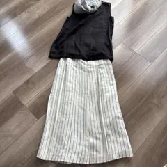 S MaxMara ストライプ ロングスカートのサムネイル