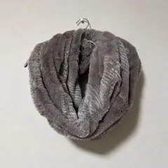 ファー　スヌード　グレー