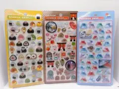 〈正規品〉ボンボンドロップシール 和柄 おにぎり 富士山 古都めぐり3枚セット