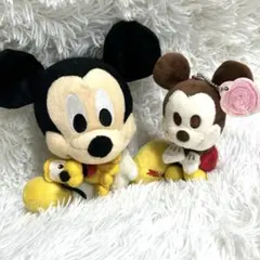 ディズニー ミッキー ぬいぐるみ マスコット 2点セット 香港限定 &youのサムネイル