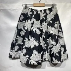 Oscar de la Renta ネミカ フレアスカート 花柄 USA製 9のサムネイル