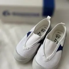 上履き 17.5cm ホワイト/ネイビー