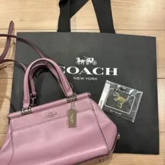 COACH 2WAY ショルダーバッグ パープル