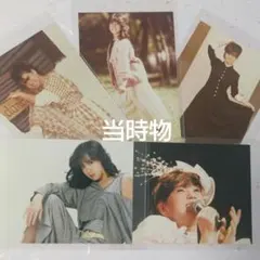 中森明菜　写真５枚セット　当時物のサムネイル