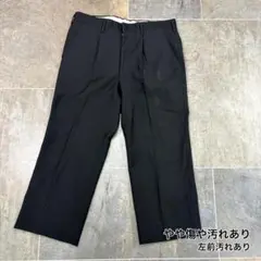 ノーブランド 黒スラックス メンズ 古着 汚れあり