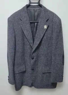 Kent グレー ジャケット 2つボタン ピンバッジ付き