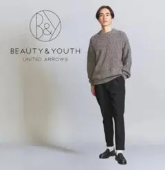 極美品 BEAUTY&YOUTH パーフェクトストレッチ イージーパンツ M 黒