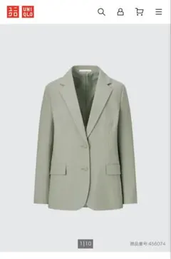 【UNIQLO】リラックステーラードジャケット グリーン