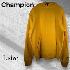 チャンピオン スウェット パーカー マスタード Lサイズ (USA S) 黄
