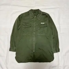 【希少】ミリタリージャケット 星刻印ジップ ユーロ古着 カーキ イタリア軍 実物