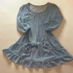 axes femme♡ドット柄重ね着風チュニックワンピ姫ギャル姫系姫カジ