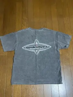 1番クイックシルバーのグレーTシャツMサイズUSA古着ボードライダーズクラブ
