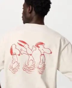 UNIQLO Tシャツ ピーナッツ オーバーサイズフィット
