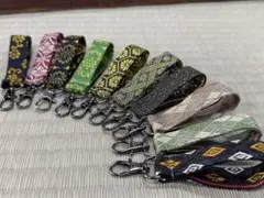 【10点セット】畳縁　キーホルダー　かばん　ポーチ　鍵　新品