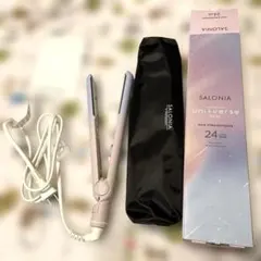 SALONIA ストレートヘアアイロン 24mm uni+verse ROSE