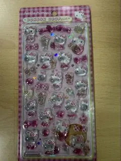 M*読様 正規品 サンリオ ハローキティ ピンク ボンボンドロップシール