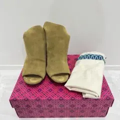 Tory Burch オープントゥ サンダル　ブーティ　カーキ　8M