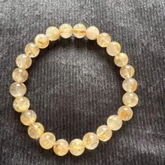 天然石♪ブレスレット　ゴールドルチルクォーツ