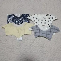 スタイ4枚セット（星柄・チェック柄）