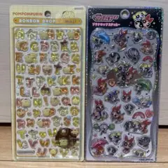 【正規品】ボンボンドロップシール 新作 サンリオ プチドロ パワパフ 2枚セット