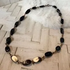 希少レア♡美しい♡天然黒珊瑚（ブラックコーラル）♡ヴィンテージネックレス♡