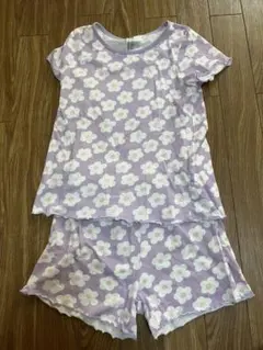 H&M パジャマセット 花柄 パープル 130のサムネイル