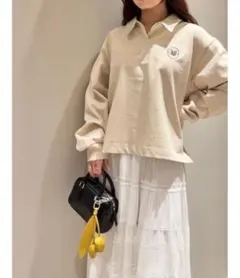 SNIDEL Sustainableオーバーラガーシャツ BEGのサムネイル