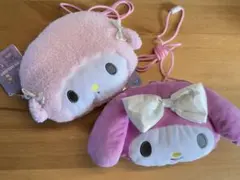 マイメロディーおそろリボンフェイスポシェット　2個セット