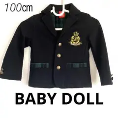 BABY DOLL ベビド　フォーマルジャケット　100 金ボタン　ネイビー