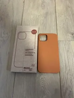 無印良品　再生ＴＰＵスマートフォンケースiPhone14用　オレンジのサムネイル