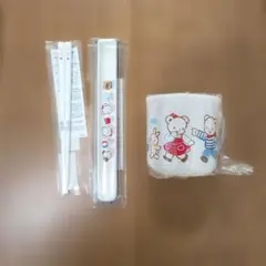 新品•未開封　ファミリア　食器セット　コップ　箸　箸ケース　小学校　幼稚園　入学