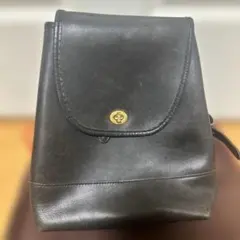 オールドコーチ　ブラックレザー リュック