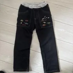 KLÄDSKAP 恐竜刺繍 ブラックパンツのサムネイル
