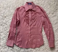 BURBERRY バーバリーブルーレーベル フリルシャツ　ピンクのサムネイル