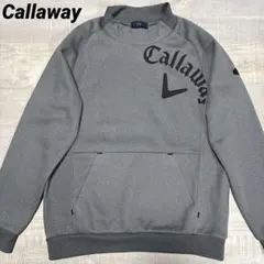 キャロウェイ★ビッグロゴ★中厚手ストレッチ★モックネック【メンズ サイズM】