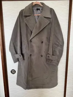 新品未使用　グレー ジュダブルブレスト チェスターコート