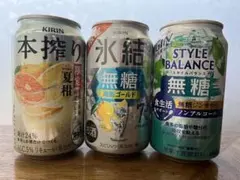 ◆チューハイ本搾り＆氷結 無糖＆スタイルバランス350ml 計20本 まとめ売りのサムネイル
