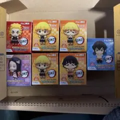 鬼滅の刃 ちょこっとひっかけフィギュアぷち ナムコ限定 7個セットプライズ　新品
