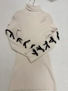 Darich タートルネック クリーム色 ワンピース フリーサイズ