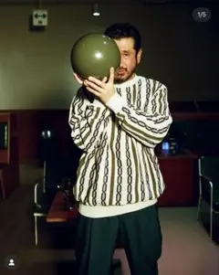 【新品未使用】WACKO MARIA ストライプニット・セーター