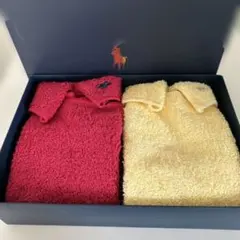 ポロタオルセット 赤・黄色 2枚